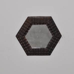 An English 19th century small octogonal mirror
